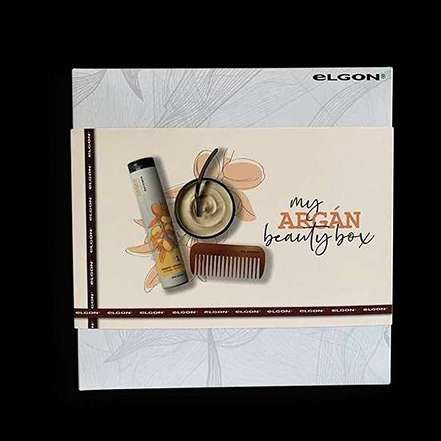 Prémium minőségű argán beauty box ajándék fésűvel